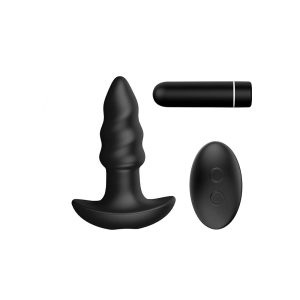 Love arrow anal beads black
