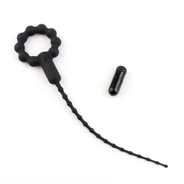a silicone urethral dilator with vibrating bullet
